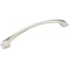 Jeffrey Alexander 192 mm Center-to-Center Polished Nickel Arched Roman Cabinet Pull 944-192NI